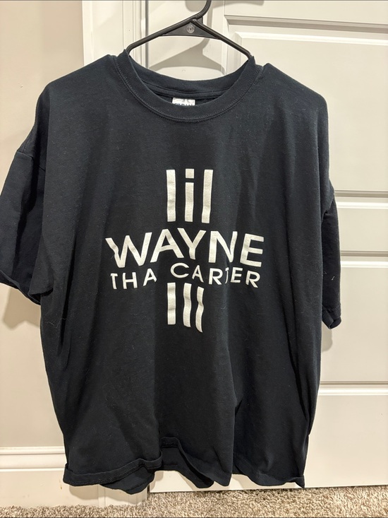 Gildan Other - Gildan Black Tee with White Lil Wayne Graphic